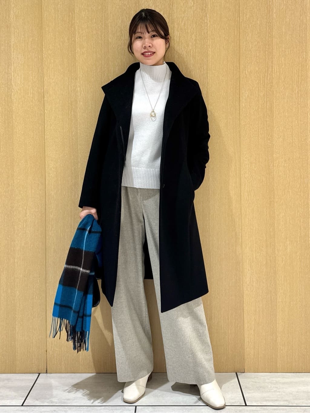 nanaさんの「UNTITLED｜【8色展開/洗える】ウールカシミヤ ハイネックニット」を使ったコーディネート