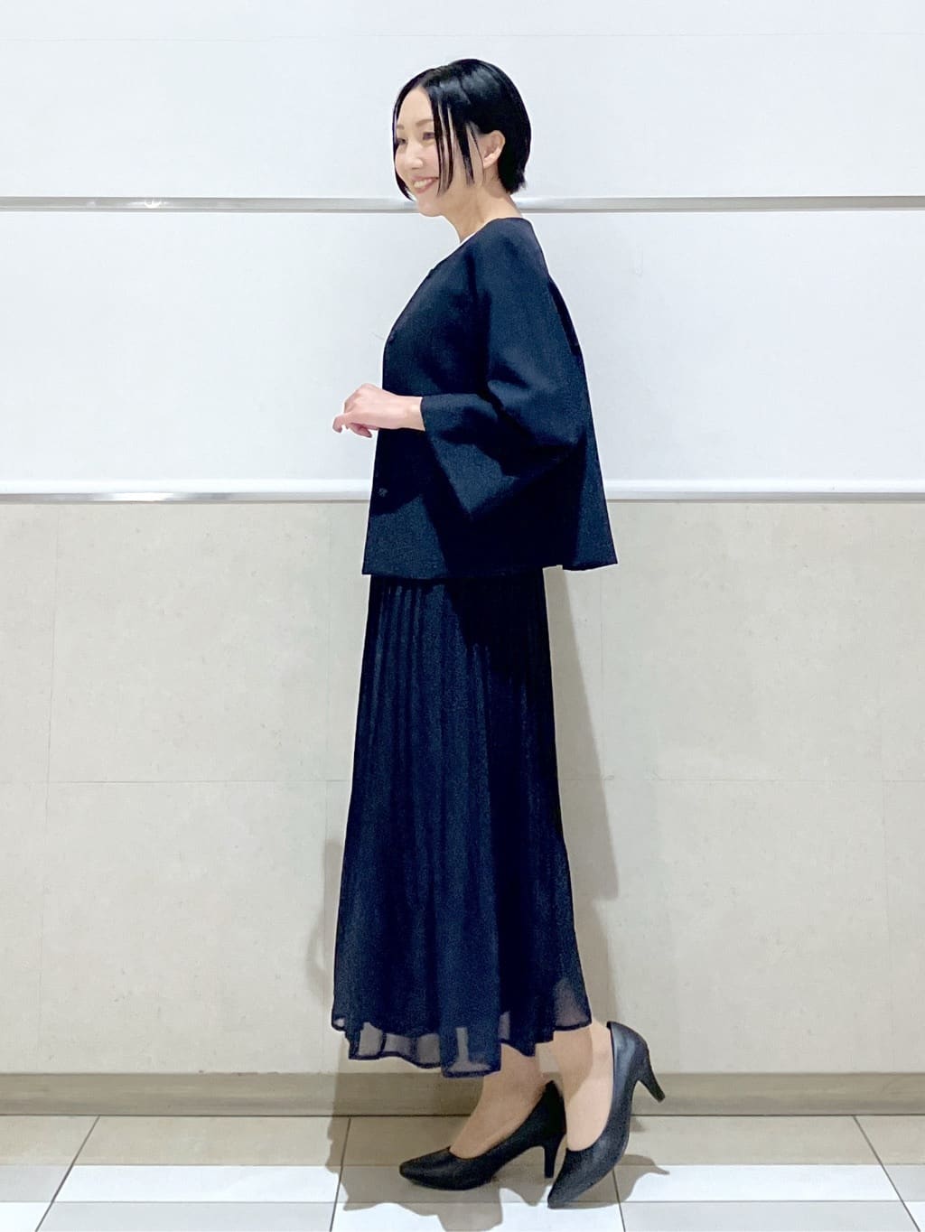 eriko さんの「Dessin｜【洗える】ジョーゼットブラウス」を使ったコーディネート