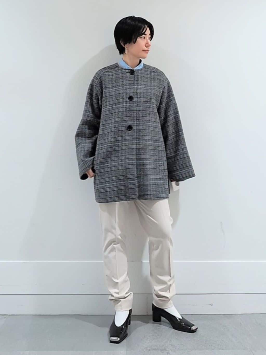ミズタさんの「UNTITLED｜【ミディ丈/軽やか】セミラグランリバー コート」を使ったコーディネート