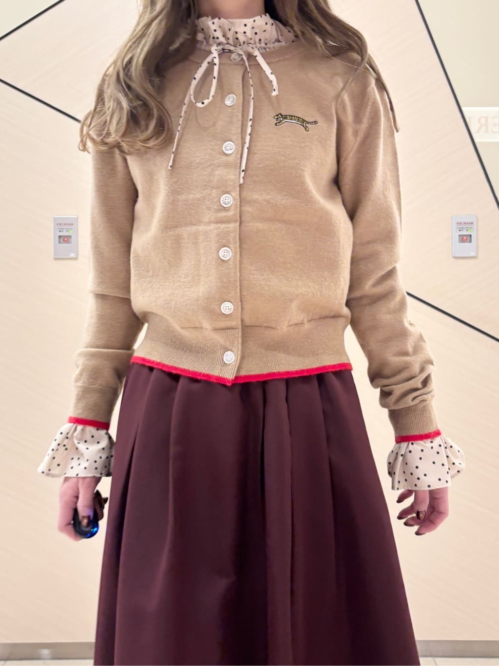清水夏姫さんの「DRESSTERIOR｜◆【CLASSY．12月号掲載】タイガーエンブロイダリークルーネックカーディガン」を使ったコーディネート