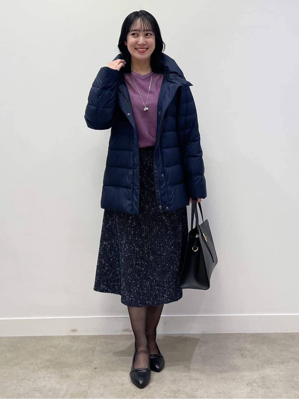 yukariさんの「Reflect｜【SS-4Lサイズ】フーデッドミドルダウンコート」を使ったコーディネート