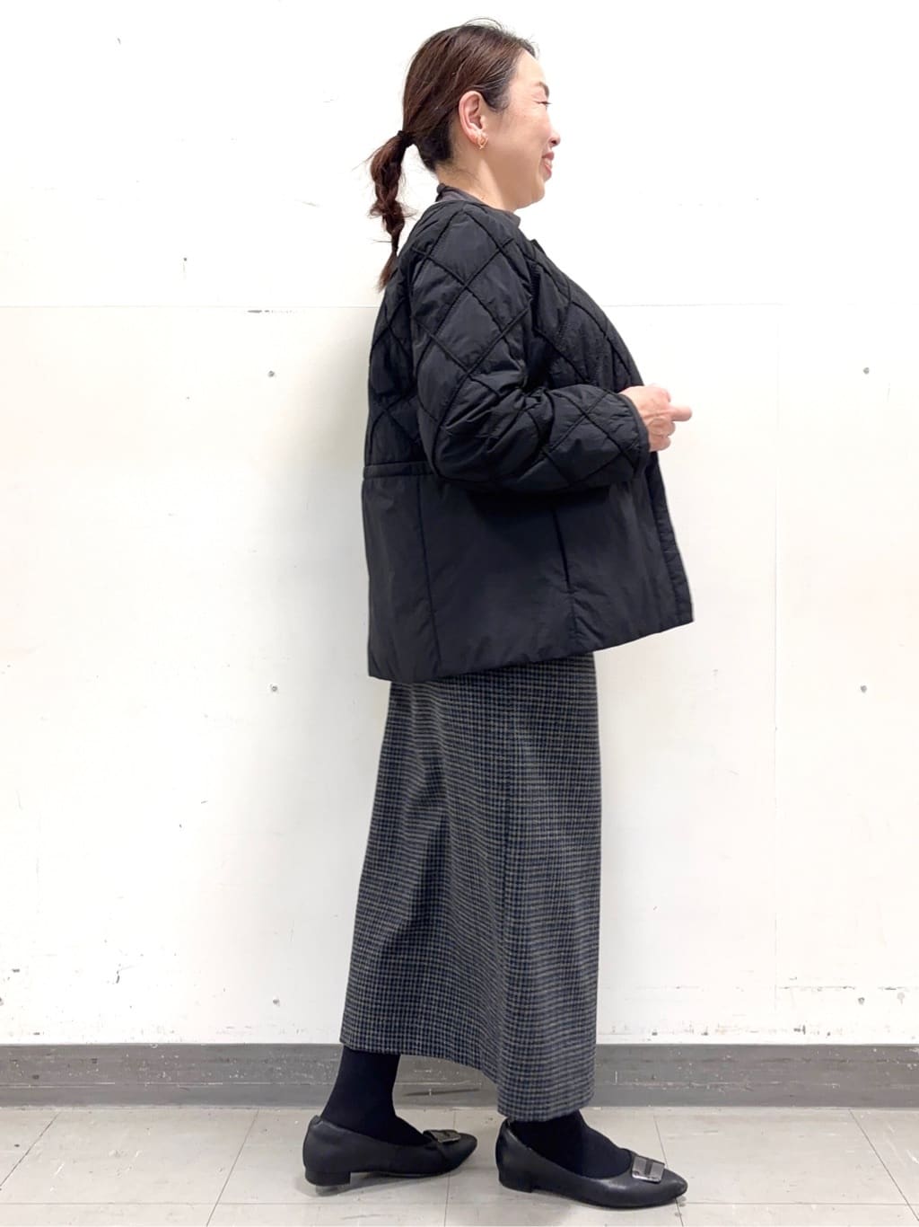 keiさんの「Reflect｜【気軽な羽織に◎】中綿キルティングショートコート」を使ったコーディネート