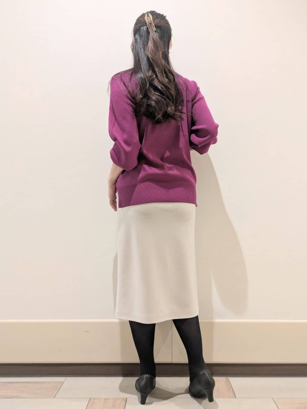 imamiさんの「Reflect｜【ゆったり着られる◎】ラグランスリーブニット」を使ったコーディネート