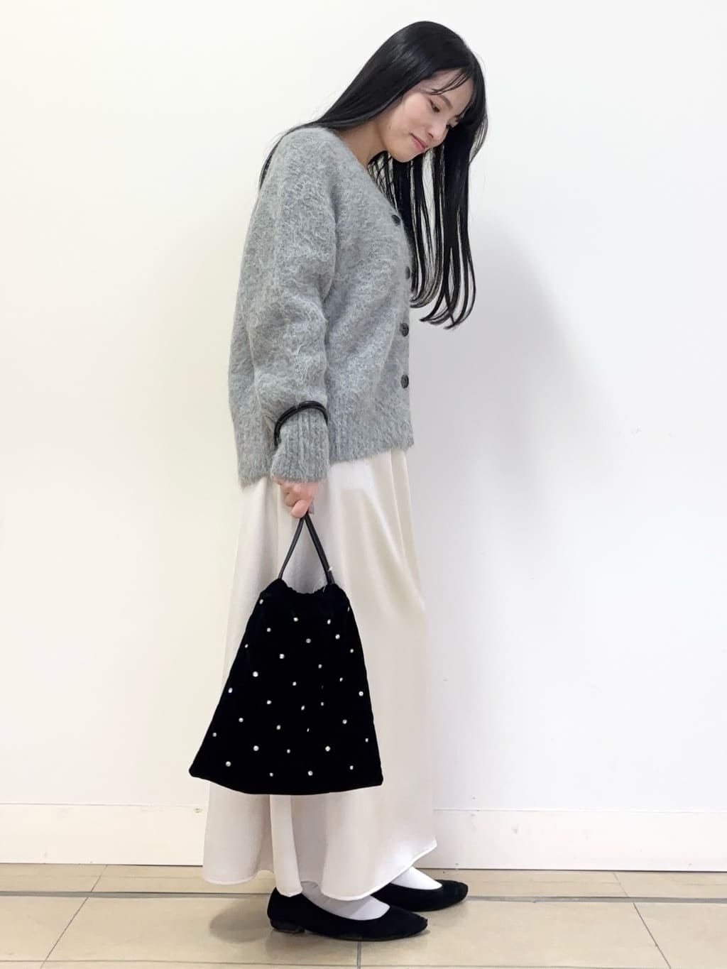 あやかさんの「UNTITLED｜【ゆったり】アルパカ混シャギー カーディガン」を使ったコーディネート