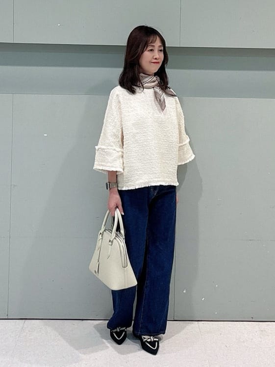 makiさんの「UNTITLED｜【定番人気/はっ水/洗える】タスランショートトレンチコート」を使ったコーディネート