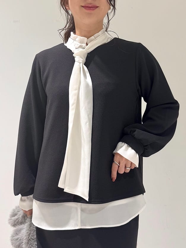 そんさんの「INDIVI｜【SETUP可能／袖コンシャス】ダンボールジャージトップス」を使ったコーディネート