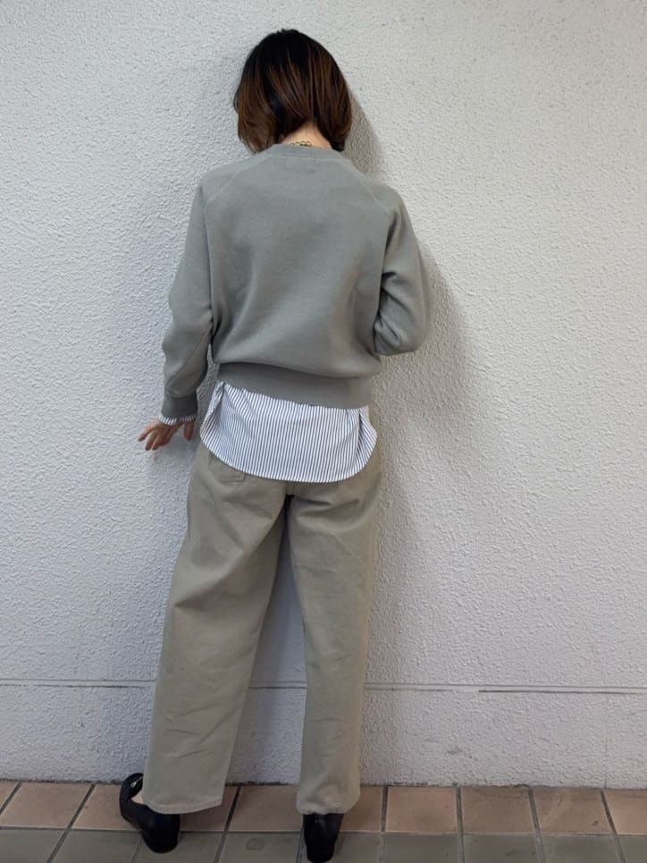 risaさんの「OPAQUE.CLIP｜撥水フードミドルダウンコート【防風／抗菌防臭／洗濯機OK】《S～LL》」を使ったコーディネート