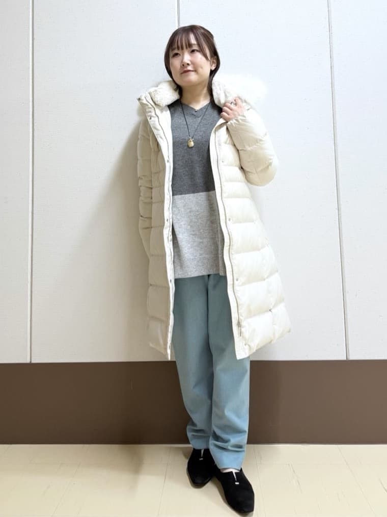 Rikoさんの「INDIVI｜【洗える／裏起毛】ストレッチウォームパンツ」を使ったコーディネート
