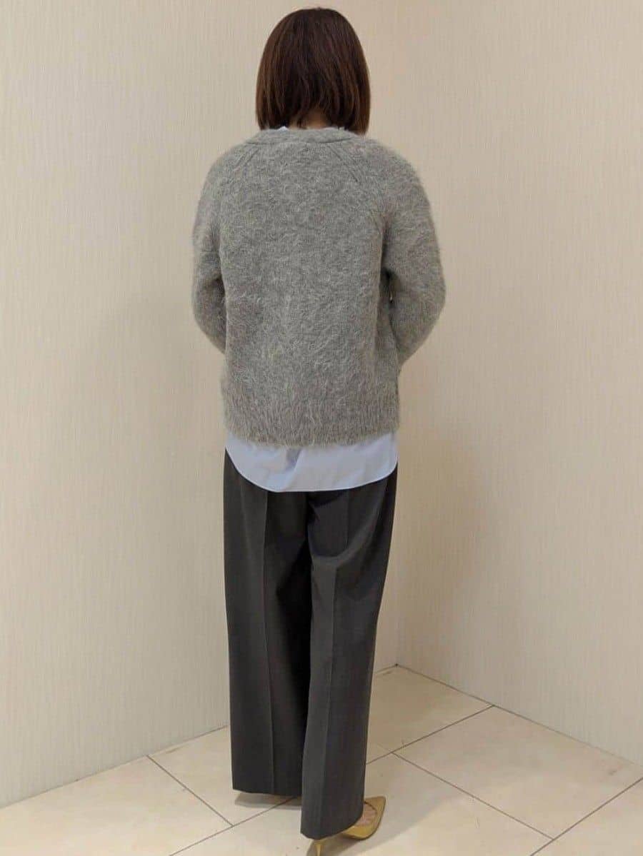 u-macoさんの「UNTITLED｜【ゆったり】アルパカ混シャギー カーディガン」を使ったコーディネート
