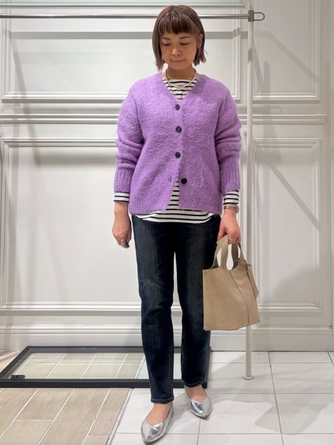AKKOさんの「UNTITLED｜【ロング丈/軽やか】テーラード　リバーコート」を使ったコーディネート