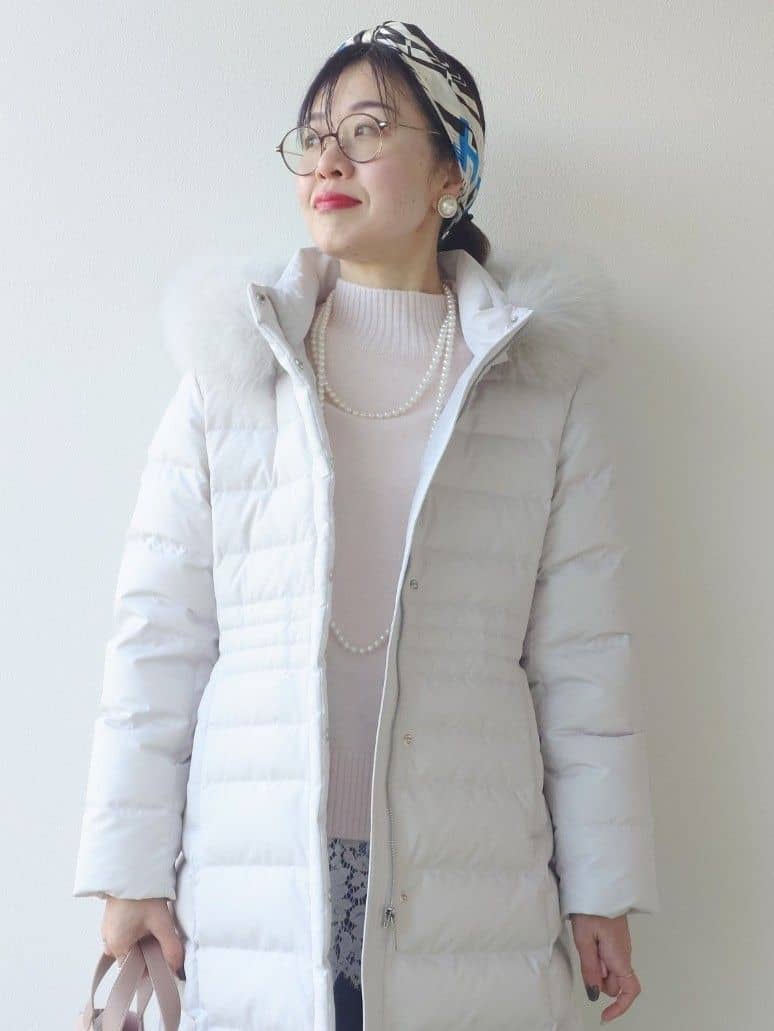 MUTSUKOさんの「UNTITLED｜【8色展開/洗える】ウールカシミヤ ハイネックニット」を使ったコーディネート