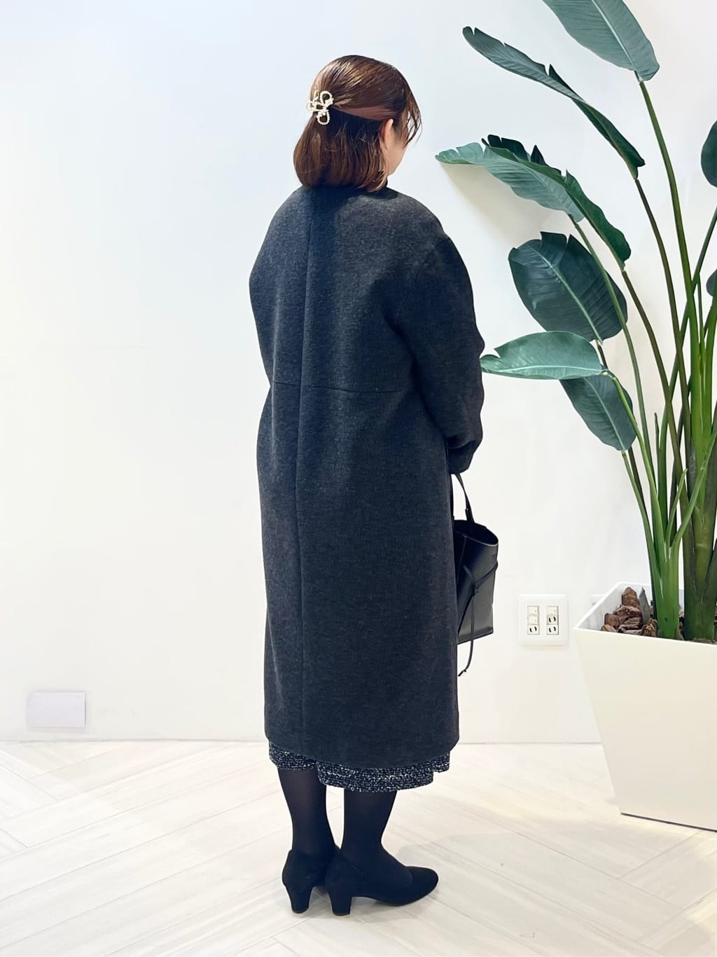 Tomoさんの「UNTITLED｜【軽量／ウール混】ライトフォルム ロングコート」を使ったコーディネート
