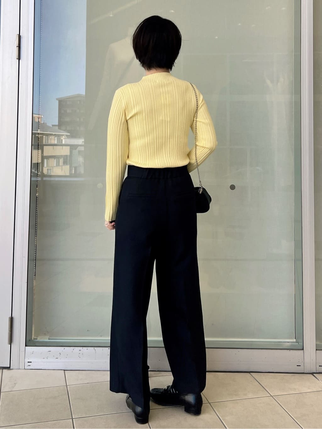 yo-koさんの「OPAQUE.CLIP｜ランダムリブハイネックニット【洗濯機OK】」を使ったコーディネート