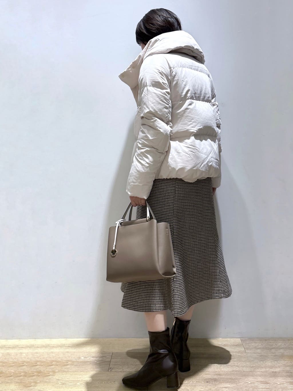 mizukiさんの「index｜KAWADAダウンショートコート【撥水／洗濯機OK／静電気防止裏地】《XS～LL》」を使ったコーディネート
