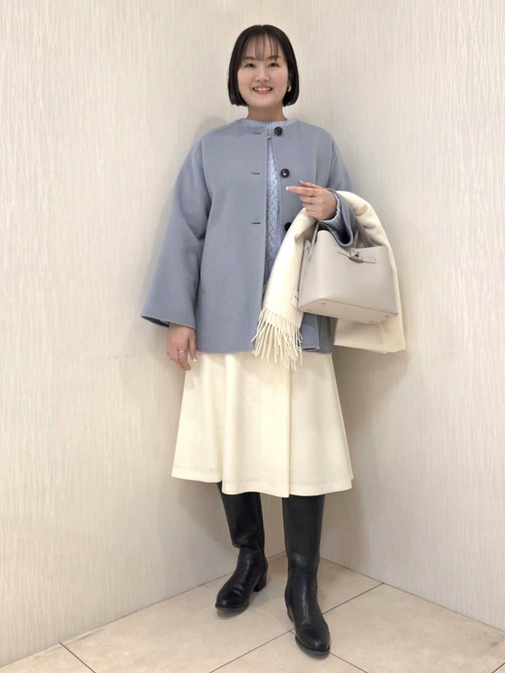 naokoさんの「UNTITLED｜【ミディ丈/軽やか】セミラグランリバー コート」を使ったコーディネート