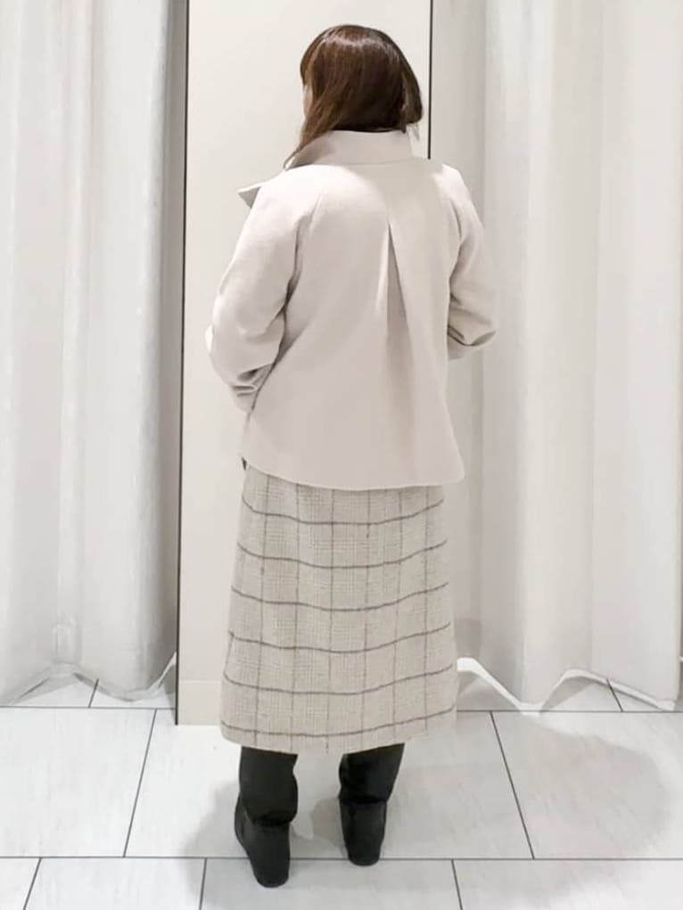 ʏᴜᴋɪᴋᴏさんの「UNTITLED｜【着回しが効く／オンオフアウター】ウールショートコート」を使ったコーディネート