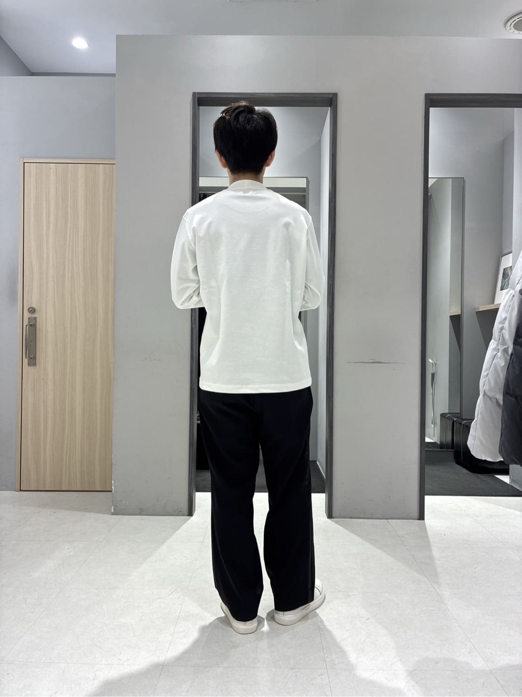 わいずみさんの「TAKEO KIKUCHI｜畦編みチェック プルオーバーニット」を使ったコーディネート