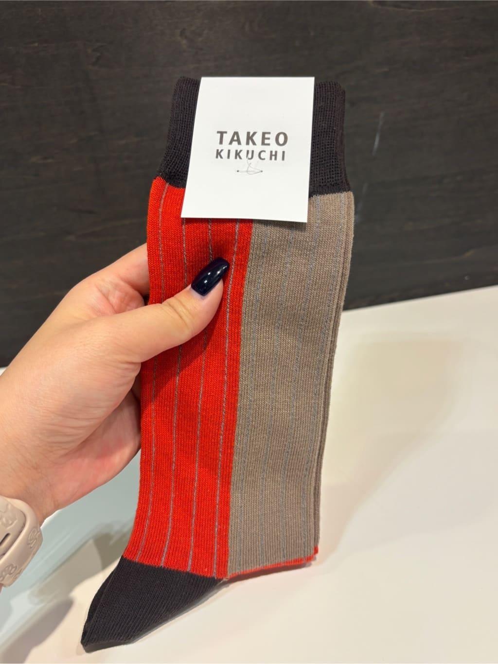 ヒナさんの「TAKEO KIKUCHI｜カラーブロック クルーソックス」を使ったコーディネート