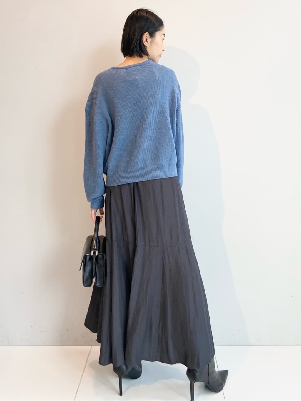 AYAさんの「UNTITLED｜【ゆったりサイズ／着丈短め】ジップニットカーディガン」を使ったコーディネート