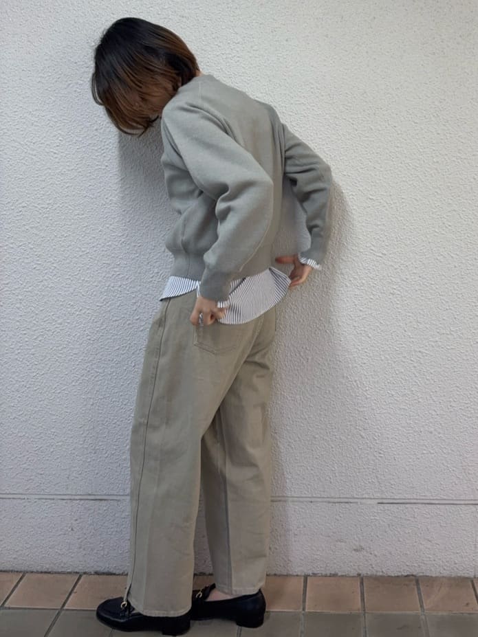 risaさんの「OPAQUE.CLIP｜撥水フードミドルダウンコート【防風／抗菌防臭／洗濯機OK】《S～LL》」を使ったコーディネート