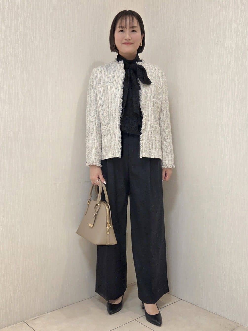 naokoさんの「UNTITLED｜【仕事着/スーツ】ファンシーツイード ジャケット」を使ったコーディネート