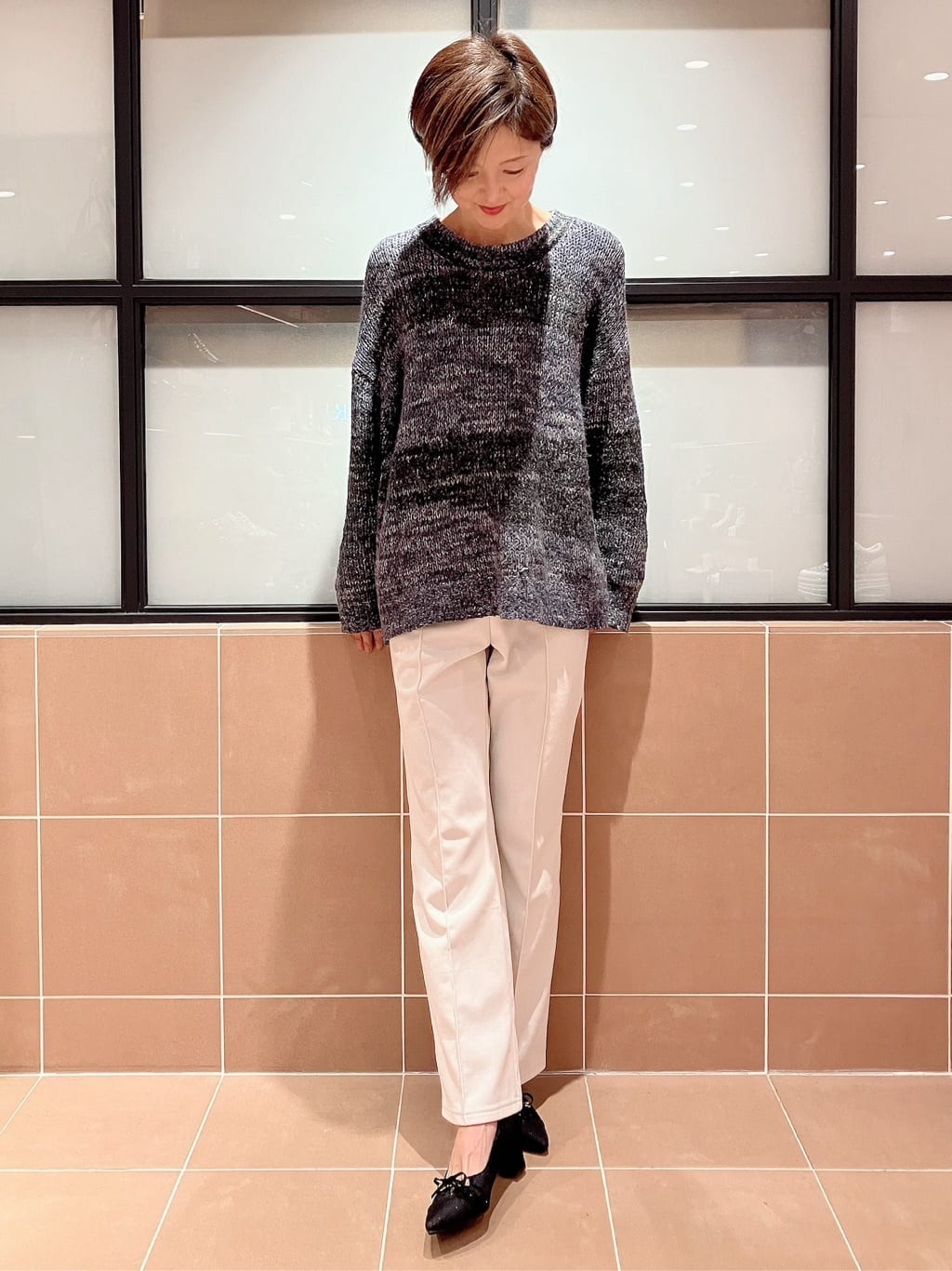 Ｋさんの「ESPERANZA｜ビジューリボンポインテッドパンプス」を使ったコーディネート