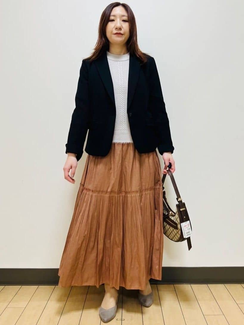 miiiさんの「Reflect｜【腰周りすっきり◎】プリーツギャザースカート」を使ったコーディネート