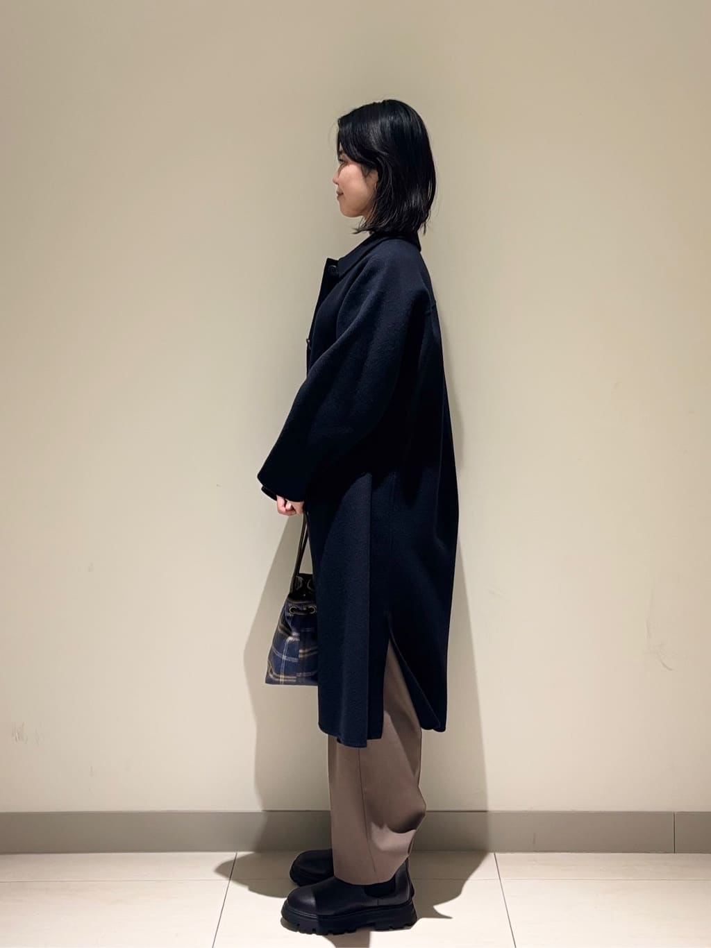 mayuさんの「Dessin｜ウールカシミヤVネック」を使ったコーディネート