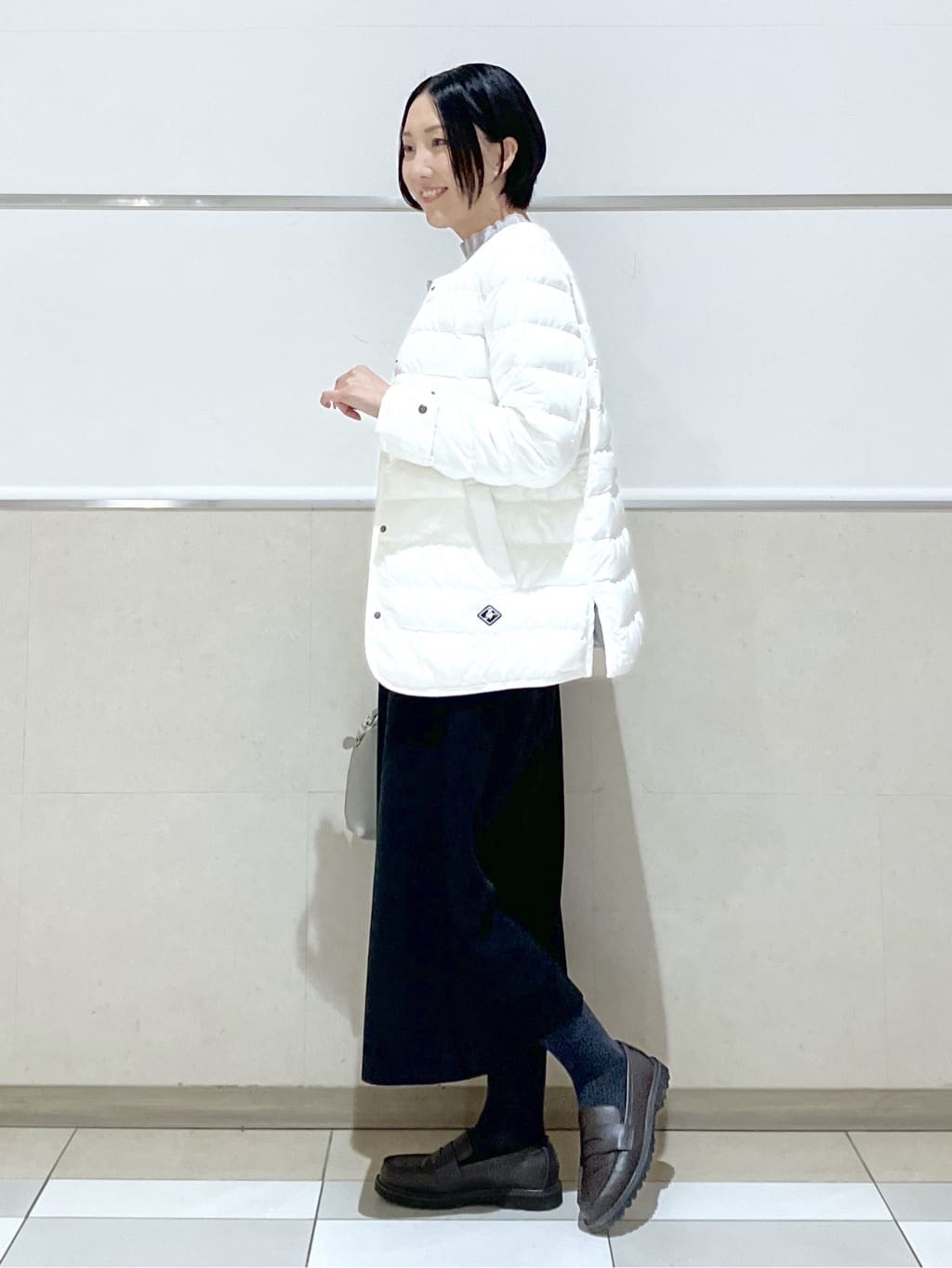 eriko さんの「Dessin｜【撥水・2WAY】ミュラーダウンコートミドル丈」を使ったコーディネート
