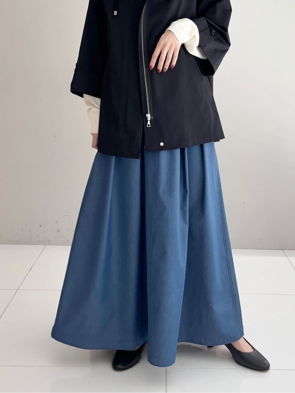 清水夏姫さんの「DRESSTERIOR｜【ウォッシャブル/撥水素材】Ａライン ショートモッズコート」を使ったコーディネート
