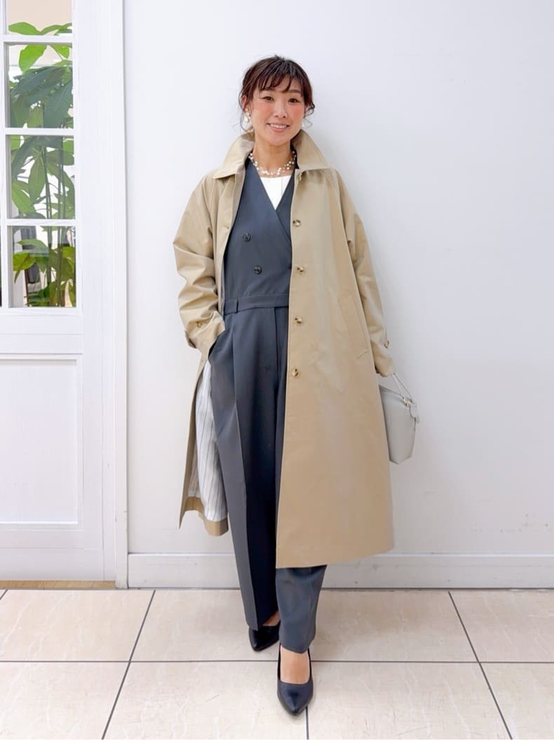 Osawaさんの「Dessin｜シャンブレースプリングコート」を使ったコーディネート