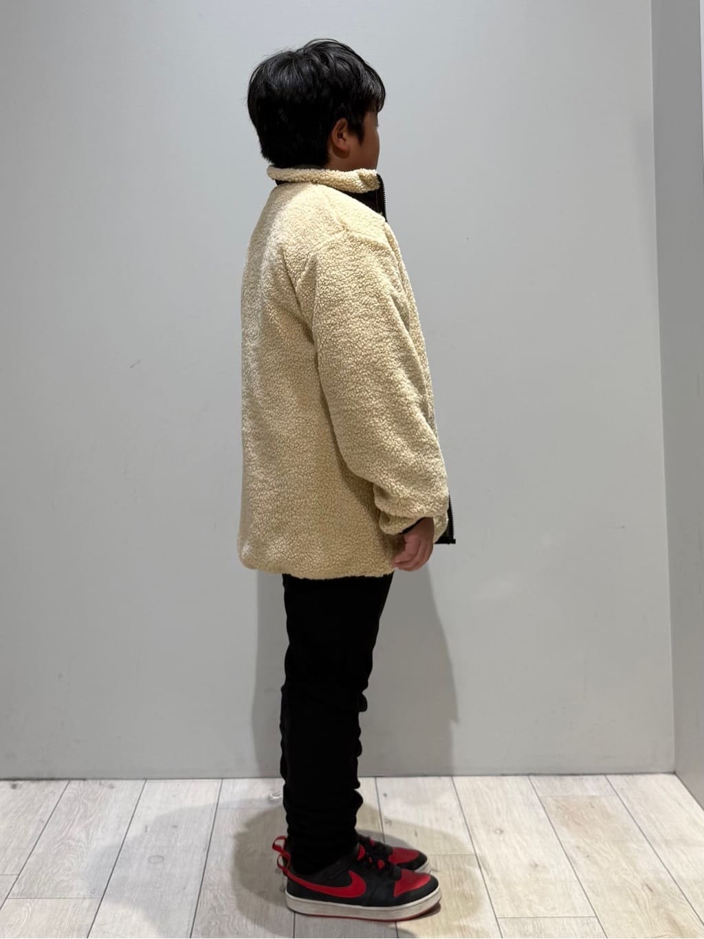 kuboさんの「THE SHOP TK｜【110－160】ボアリバーシブブルゾン/洗濯機OK」を使ったコーディネート