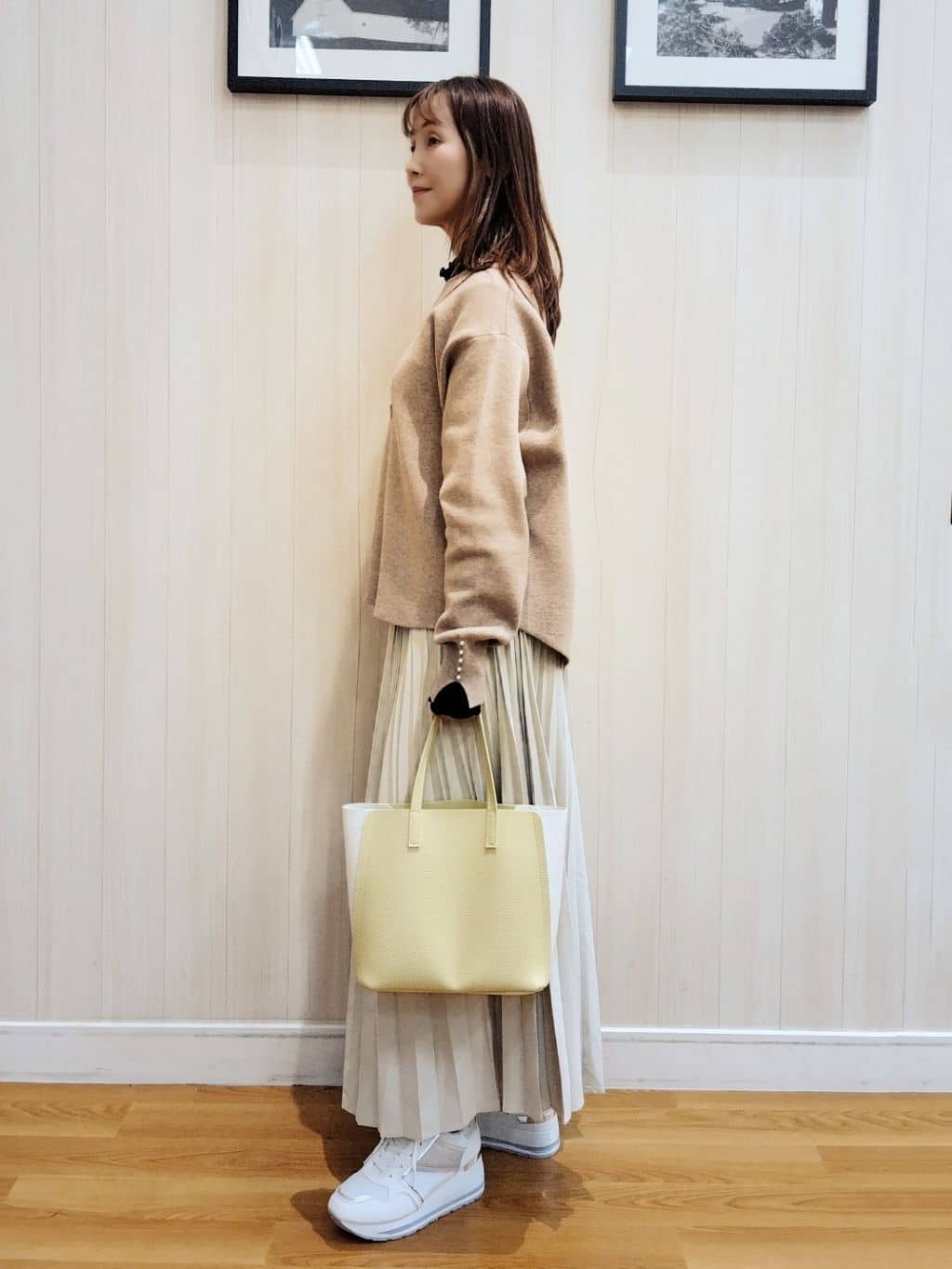 yseさんの「SHOO･LA･RUE｜サークルキラキラネックレス」を使ったコーディネート