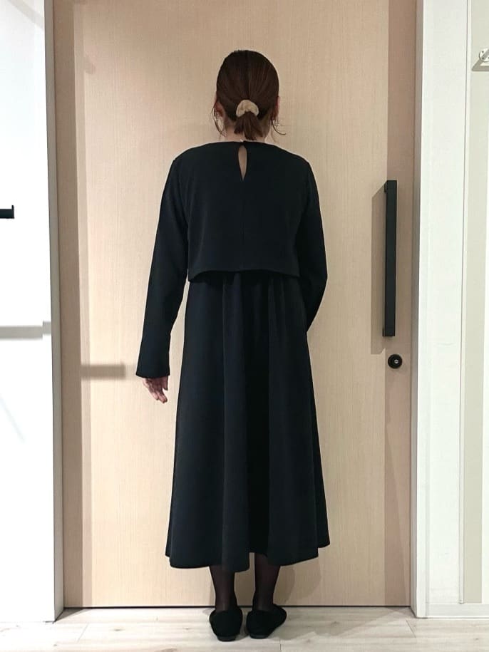 funafunaさんの「SHOO･LA･RUE｜【S-LL】コーデに迷わずきちんと決まる セットアップ風ワンピース」を使ったコーディネート