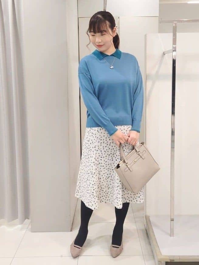 AZUSAさんの「Reflect｜【着映え◎】衿つきニットトップス」を使ったコーディネート