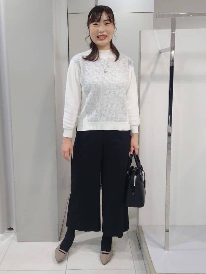 AZUSAさんの「Reflect｜アーガイル柄ハイネックニット」を使ったコーディネート
