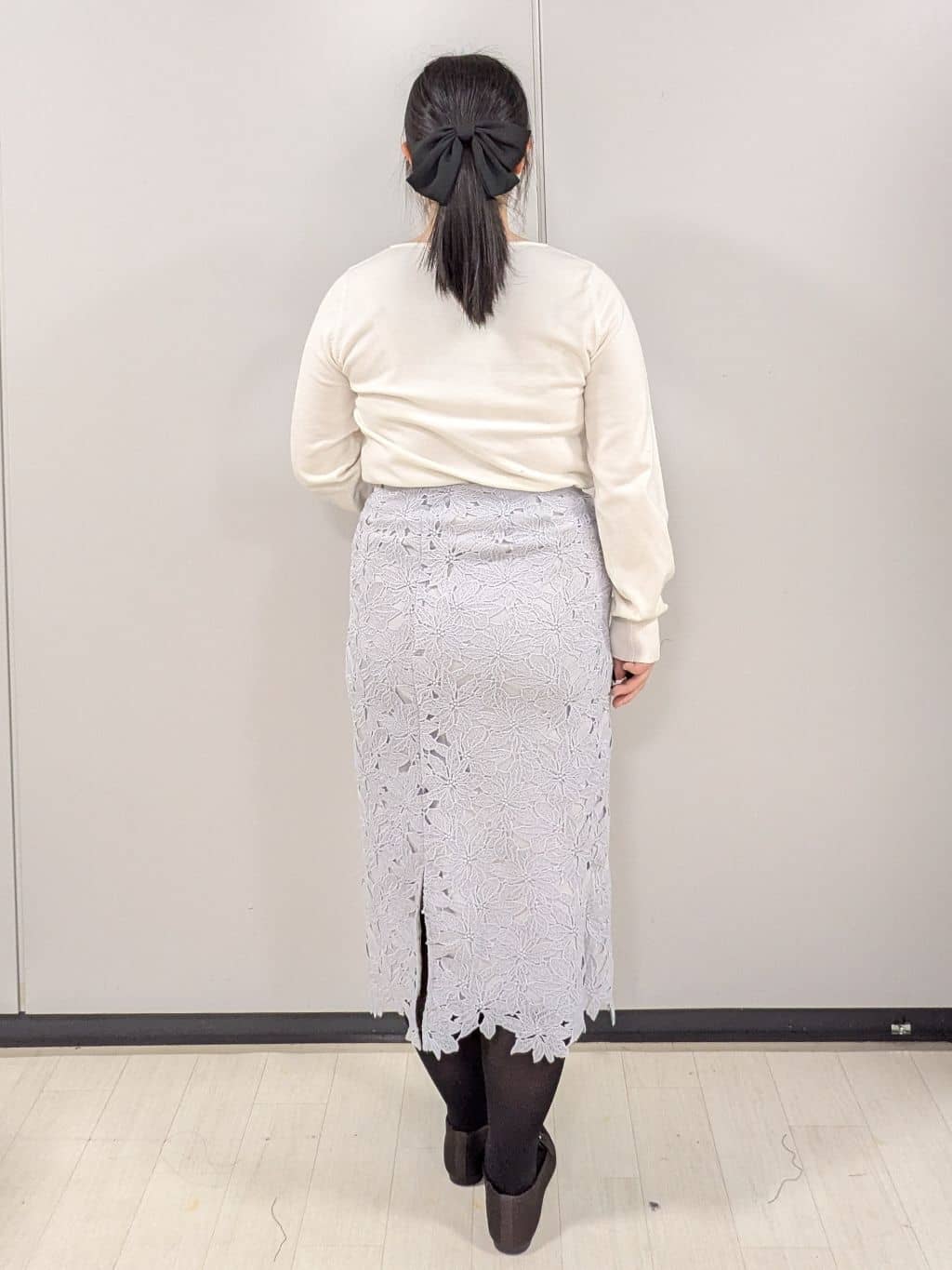 Nonさんの「index｜《XS~3L》フラワーレースタイトスカート【洗濯機OK】」を使ったコーディネート