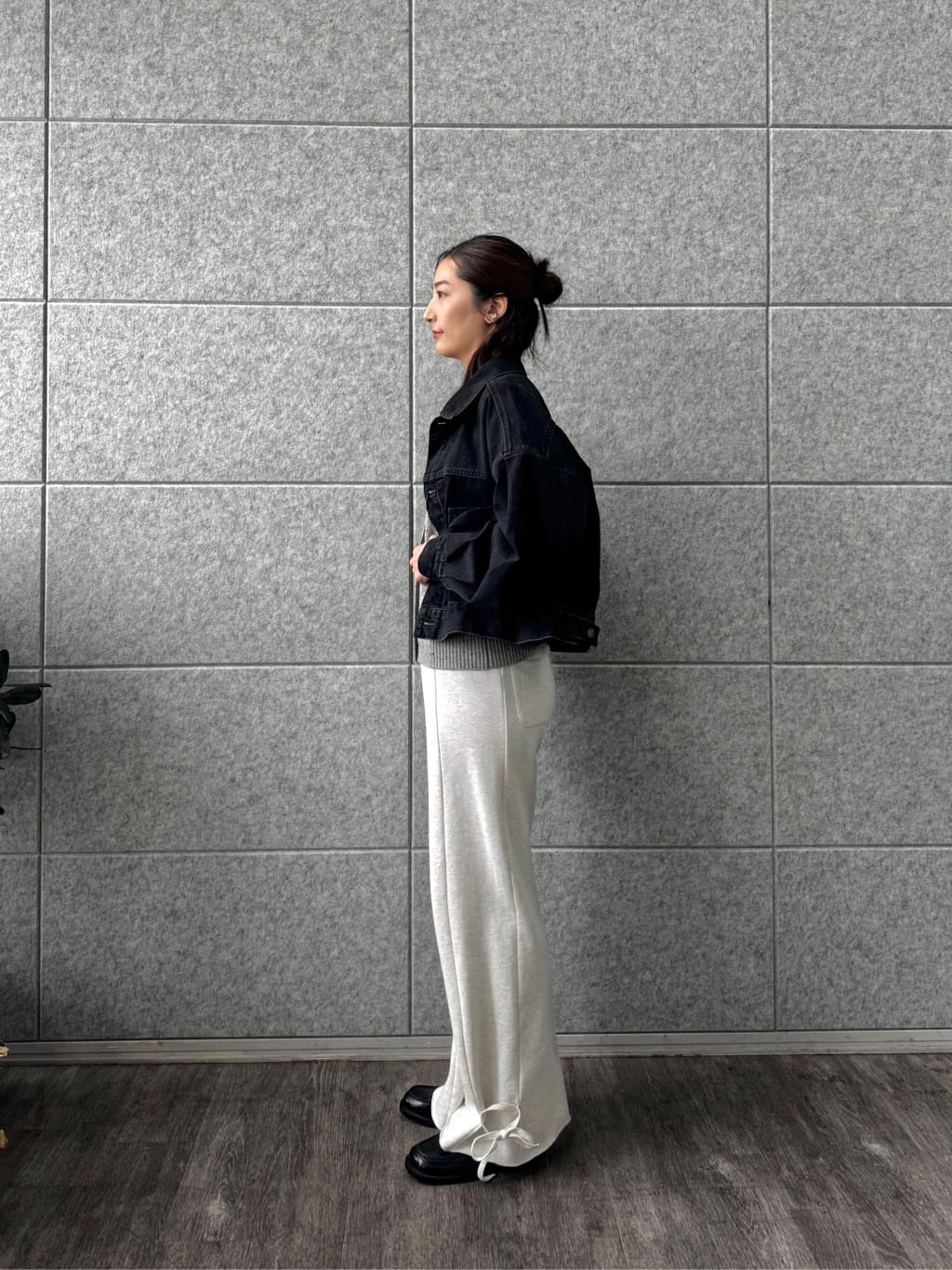 uchi__yamaさんの「CODE A｜puff cardigan」を使ったコーディネート