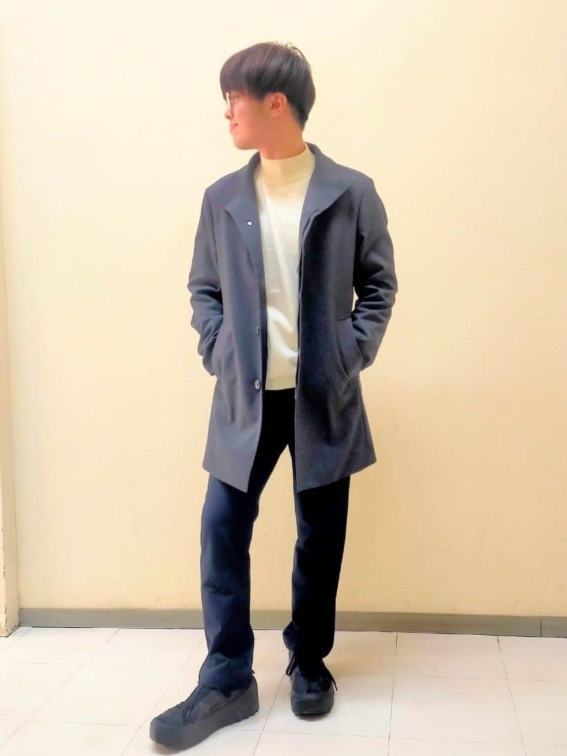 nerさんの「TAKEO KIKUCHI｜裏起毛ハイパワーストレッチ ストレート パンツ」を使ったコーディネート
