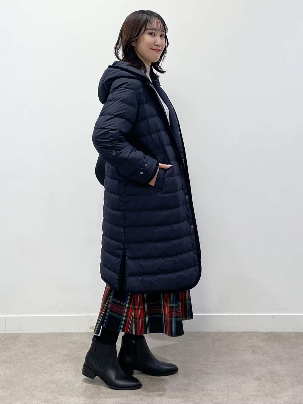 yukariさんの「Dessin｜【撥水・2WAY】ミュラーダウンコートロング丈」を使ったコーディネート