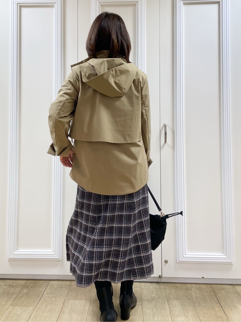 めいさんの「Reflect｜【すっきり見え／フード取り外し可／通勤におすすめ◎】ライティアウター」を使ったコーディネート
