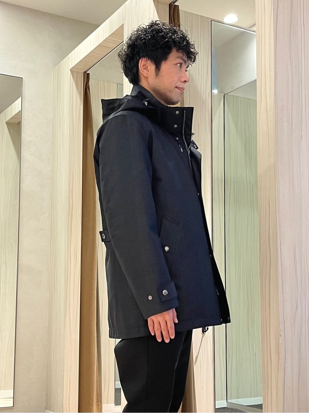 URAさんの「TAKEO KIKUCHI｜【3WAY】グレンチェック ダウンライナー ブルゾン」を使ったコーディネート