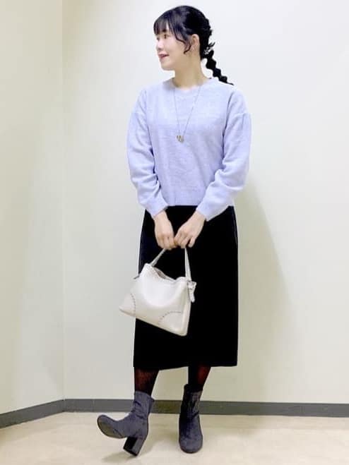  beni_gingerさんの「Reflect｜【通勤】スエードライクフレアスカート」を使ったコーディネート