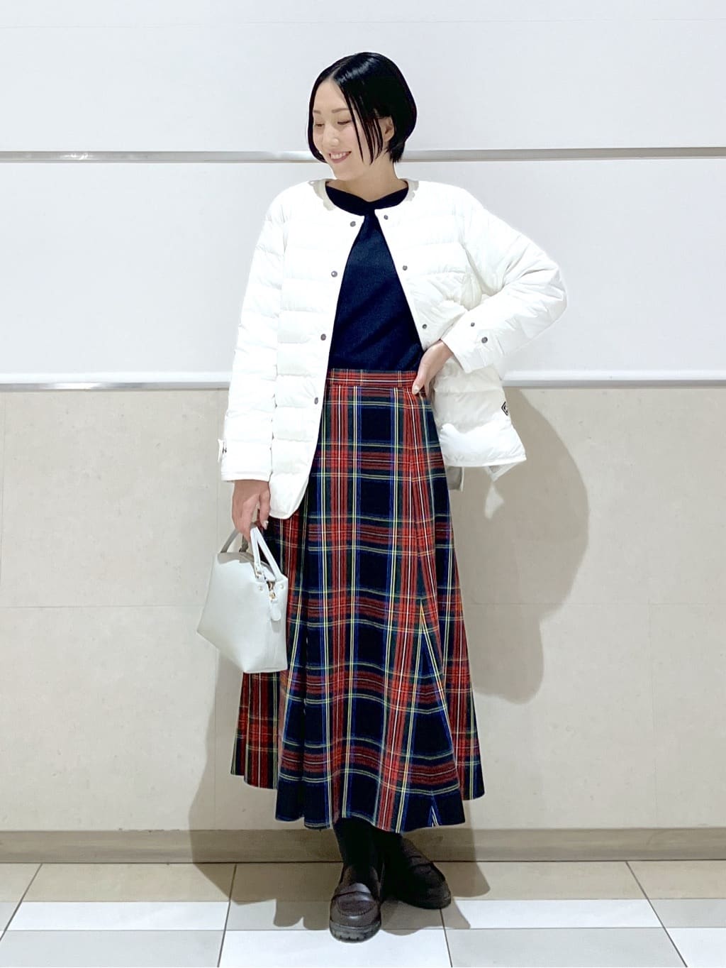 eriko さんの「Dessin｜【撥水・2WAY】ミュラーダウンコートミドル丈」を使ったコーディネート