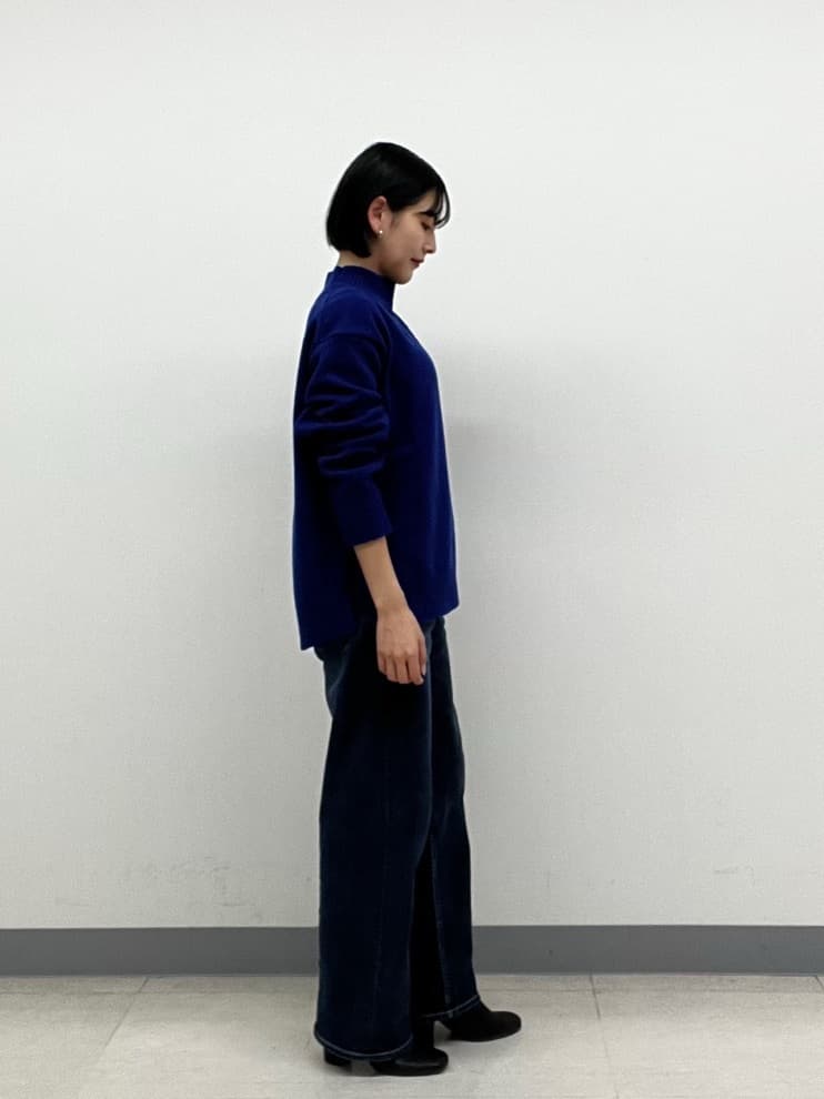 hinanoさんの「INDIVI｜【カシミヤ混】ミドルゲージ ハイネックニット」を使ったコーディネート