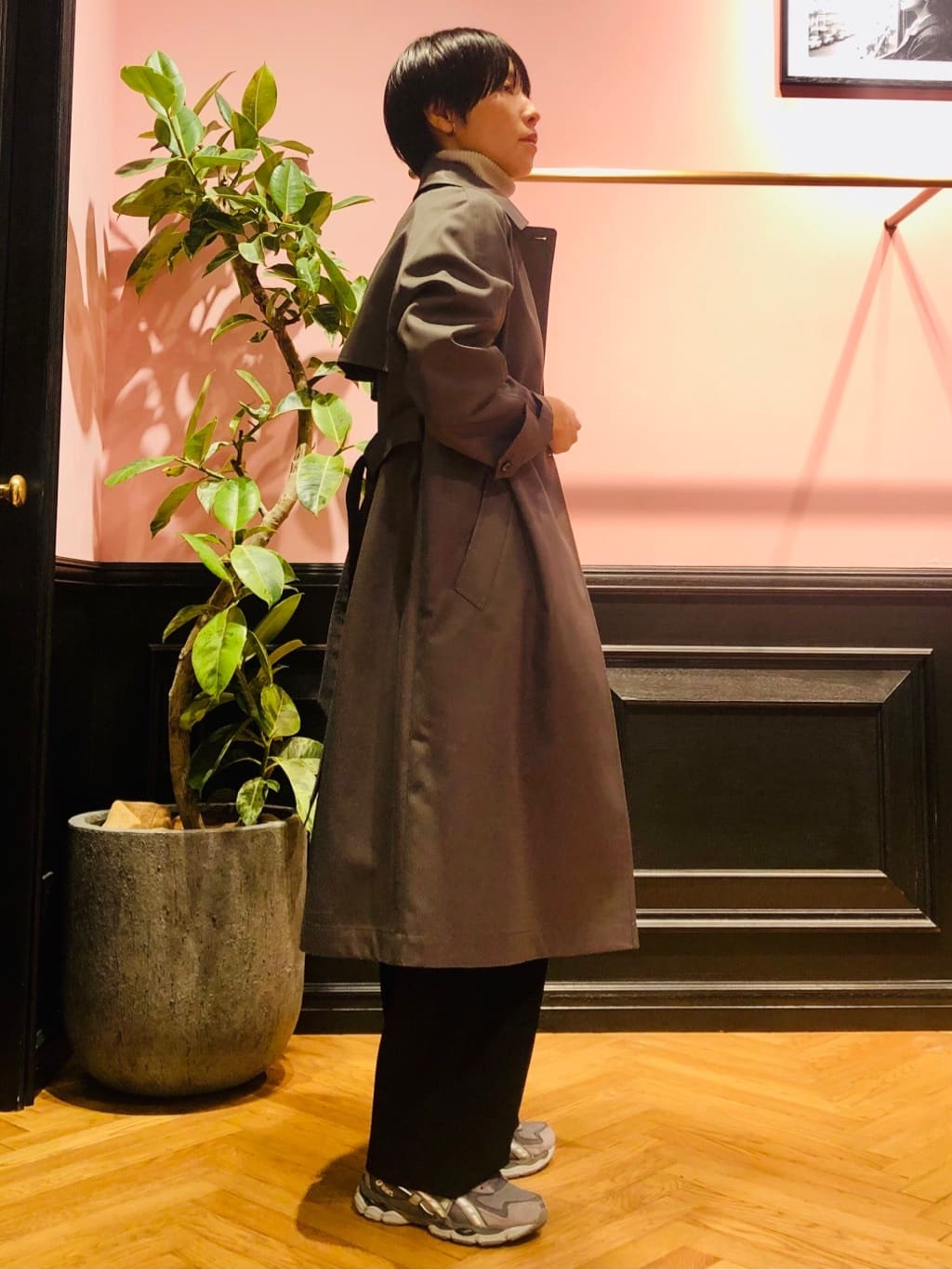 OGATAさんの「DRESSTERIOR｜シルクブレンドメリノウールリブプルオーバー」を使ったコーディネート