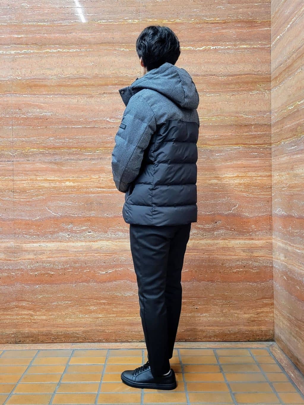 piroyaさんの「TAKEO KIKUCHI｜カラーコンビ ダウンブルゾン」を使ったコーディネート