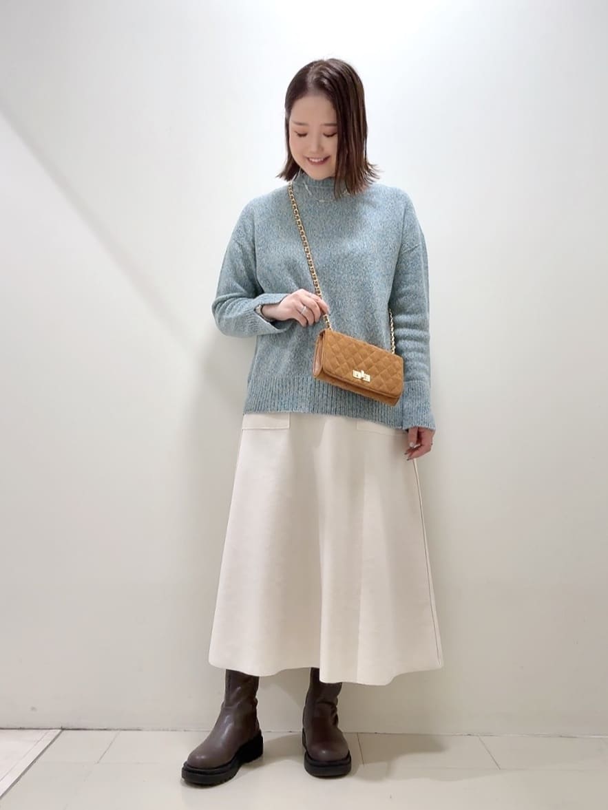 YUIさんの「UNTITLED｜【ゆったり】三つ杢カラーニット」を使ったコーディネート