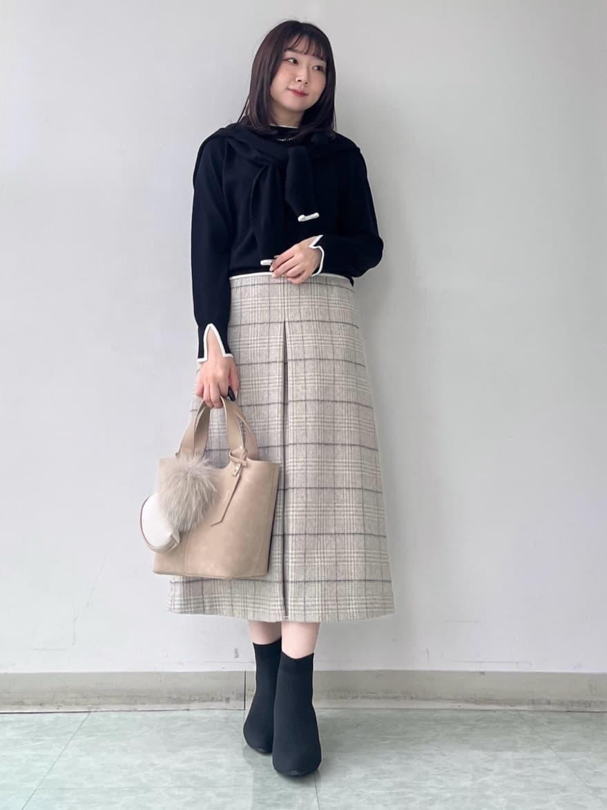 KAHOさんの「UNTITLED｜【アンサンブル可/洗える】ウォームスパンニット」を使ったコーディネート