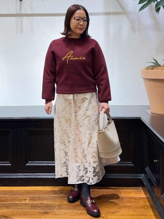 Asamiさんの「DRESSTERIOR｜◆アニージャカードニット」を使ったコーディネート
